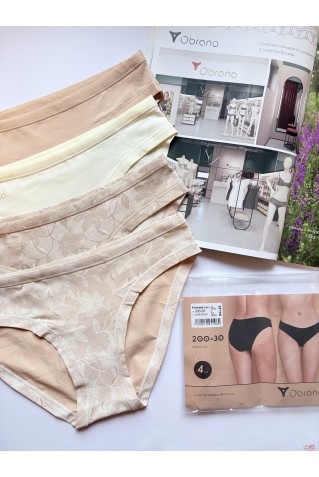 Женские хлопковые трусики слипы Obrana (Anabel Arto) 200-30 